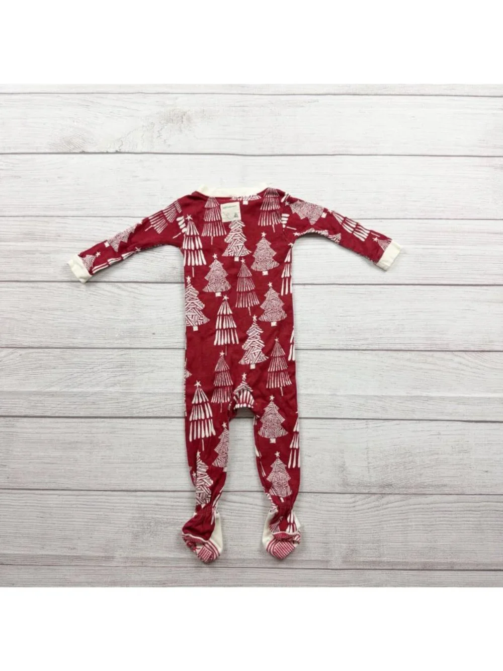 Burt's Bees Baby Organic Cotton Christmas Footed Pajamas 3-6 Months